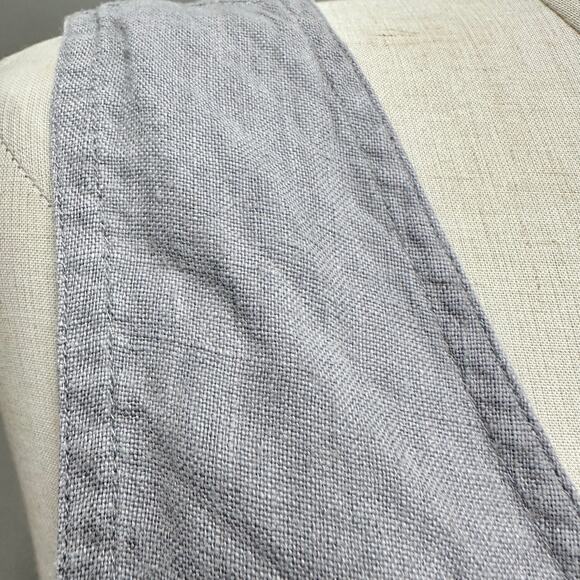Not Perfect Linen Womens Jumpsuit Small/Medium 100% Linen, Gray Drawstring Waist - Picture 8 of 16